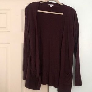 Burgundy Cardigan